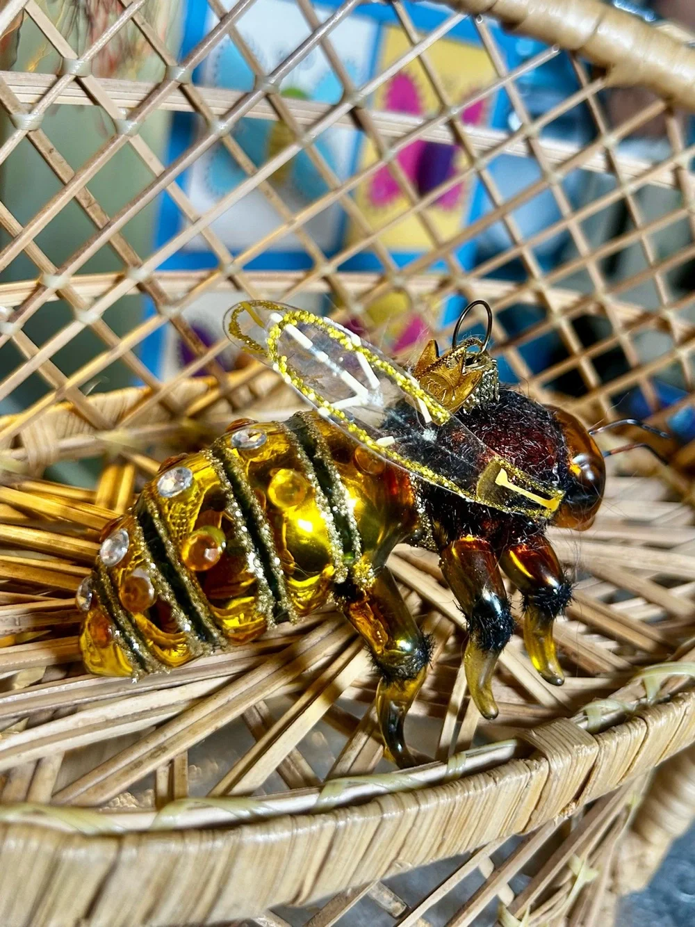 Used Kurt Adler Noble Gems Honey Bee Ornament